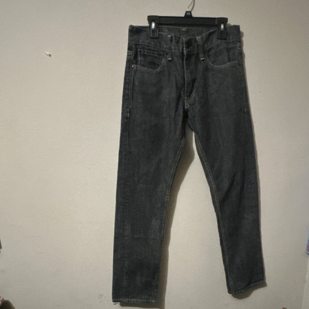 Levi's Men's Black Dark Wash Denim Skinny Jeans 100% Cotton 5-Pocket
